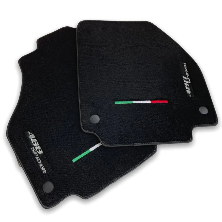 Floor Mats For Ferrari 488 Spider 2015-2022 AutoWin Brand Italian Edition - AutoWin