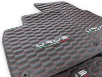 Floor Mats For Lamborghini Urus Leather Red Stitching - AutoWin