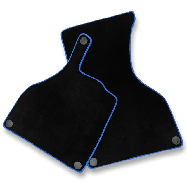 Floor Mats For Mercedes-Benz SLR Mclaren 2005-2009 Black Blue Trim - AutoWin