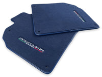 Floor Mats for Lamborghini Aventador Dark Blue Color - AutoWin