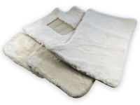 Luxury White Sheepskin Floor Mats for Rolls Royce Shadow