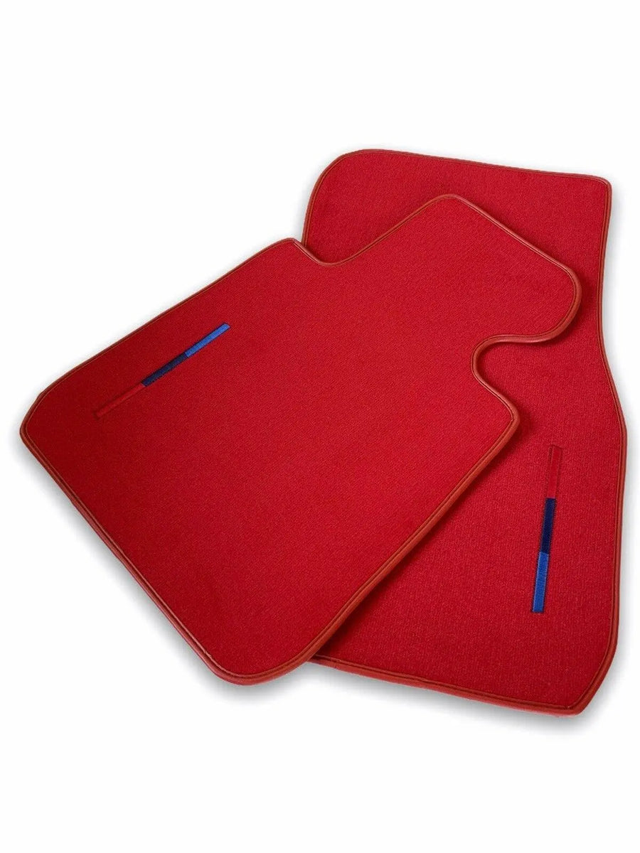 Red Floor Mats For BMW 5 Series F10 With M Package - AutoWin