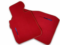 Red Floor Mats For BMW 7 Series F01 With M Package - AutoWin