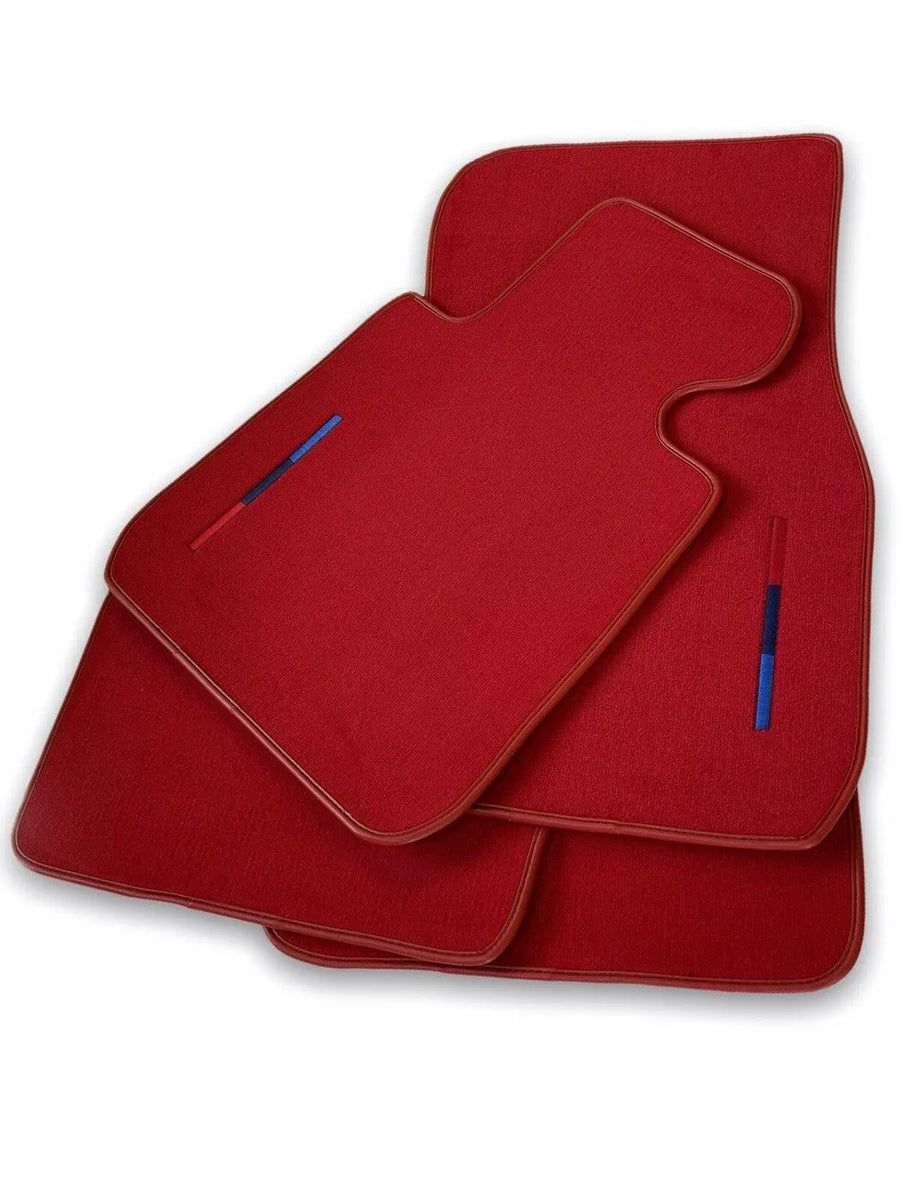 Red Floor Mats For BMW M4 Series F83 - AutoWin