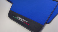 Alfombrillas Azules para Lamborghini Diablo 1990-2001 con Cuero Alcántara
