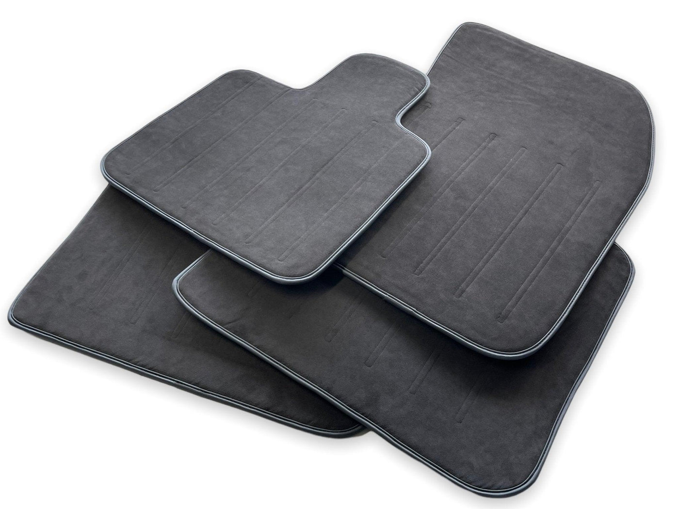 Alcantara Floor Mats For Rolls Royce Black Badge Phantom VIII (2017-2024) - AutoWin
