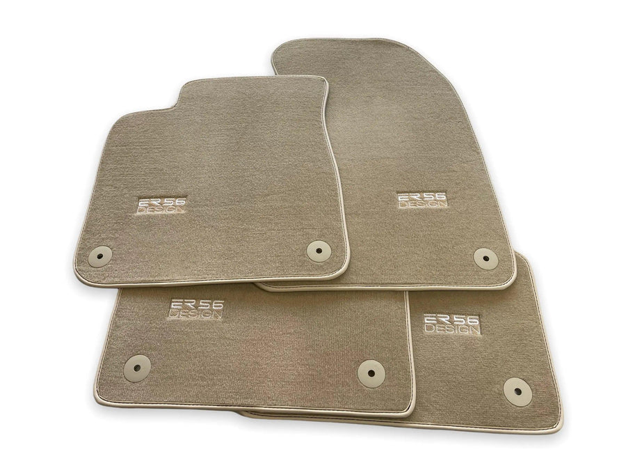 Beige Floor Mats for Audi A1 3-door Hatchback 2010-2018 - AutoWin