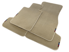 Beige Floor Mats For BMW 3 Series E46 Coupe With M Package - AutoWin