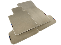 Beige Floor Mats For BMW 3 Series E46 Coupe With M Package - AutoWin