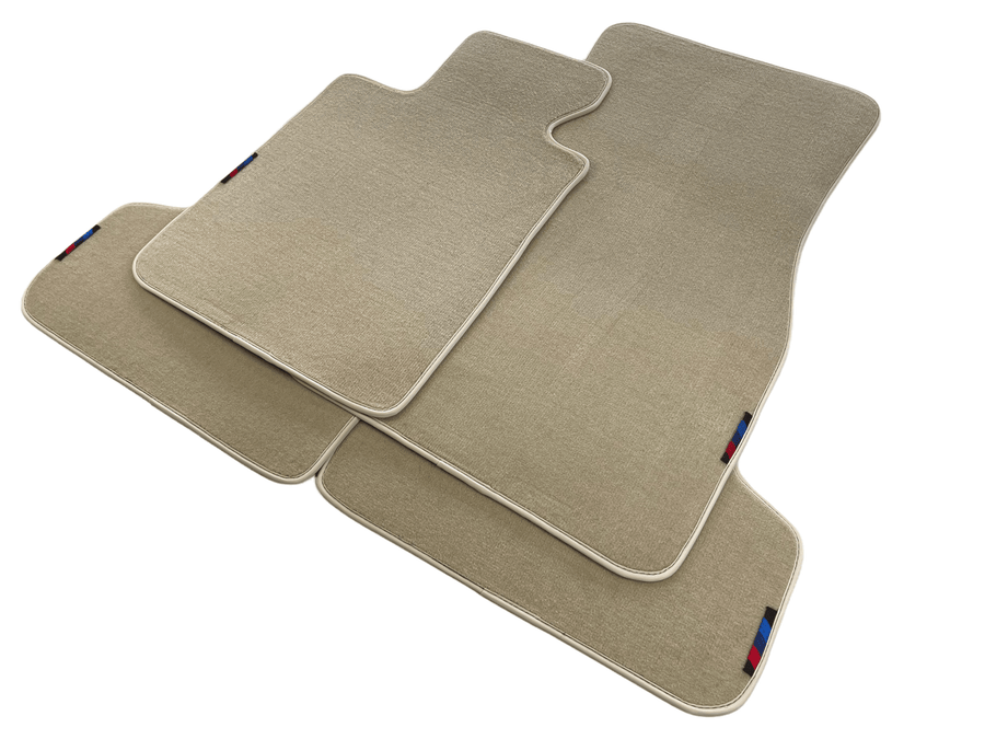 Beige Floor Mats For BMW 7 Series E65 With M Package AutoWin Brand - AutoWin