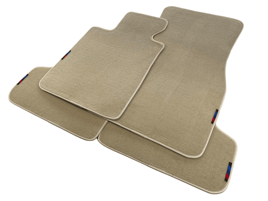 Beige Floor Mats For BMW 7 Series E65 With M Package AutoWin Brand - AutoWin