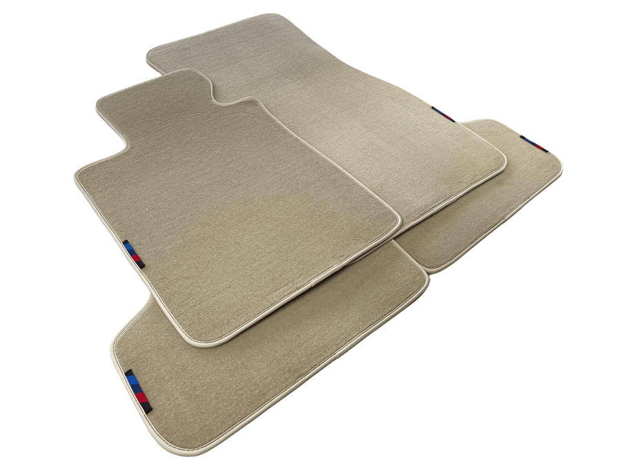 Beige Floor Mats For BMW 7 Series E65 With M Package AutoWin Brand - AutoWin