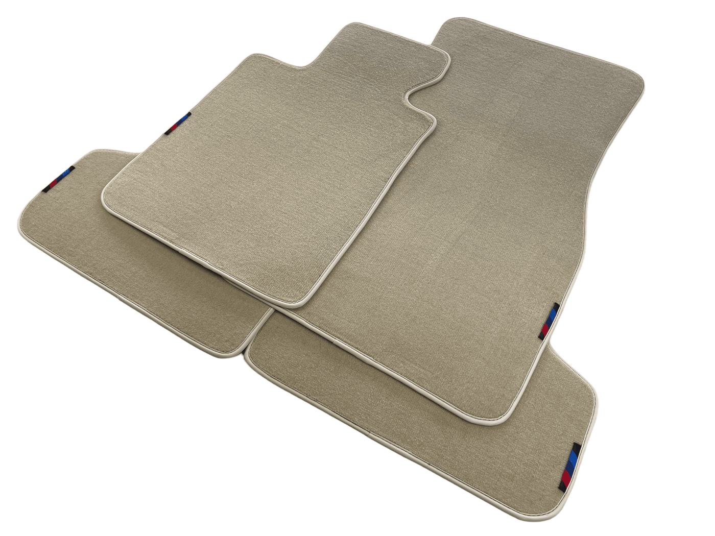 Beige Floor Mats For BMW M2 Series F87 With M Package AutoWin Brand - AutoWin