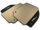 Beige Floor Mats For Ferrari 488 Spider 2015-2022 With Alcantara Leather - AutoWin