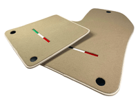 Beige Floor Mats For Ferrari 599 Coupe 2006-2012 Italian Edition - AutoWin