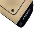 Beige Floor Mats for Lamborghini Aventador With Alcantara Leather - AutoWin