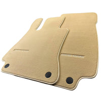 Beige Floor Mats For Mercedes Benz CLK-Class A208 Convertible (1998-2003) | Limited Edition - AutoWin