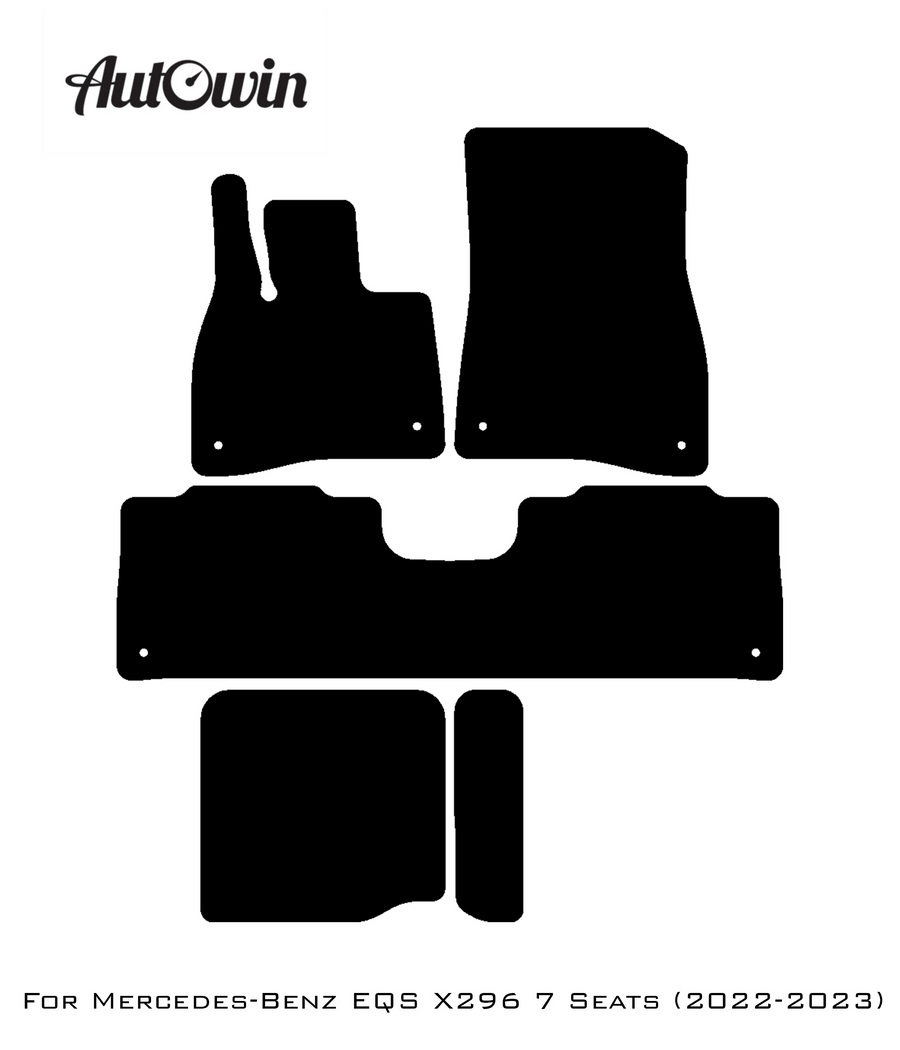 Beige Floor Mats For Mercedes Benz EQS-Class X296 (2022-2023) | Limited Edition - AutoWin
