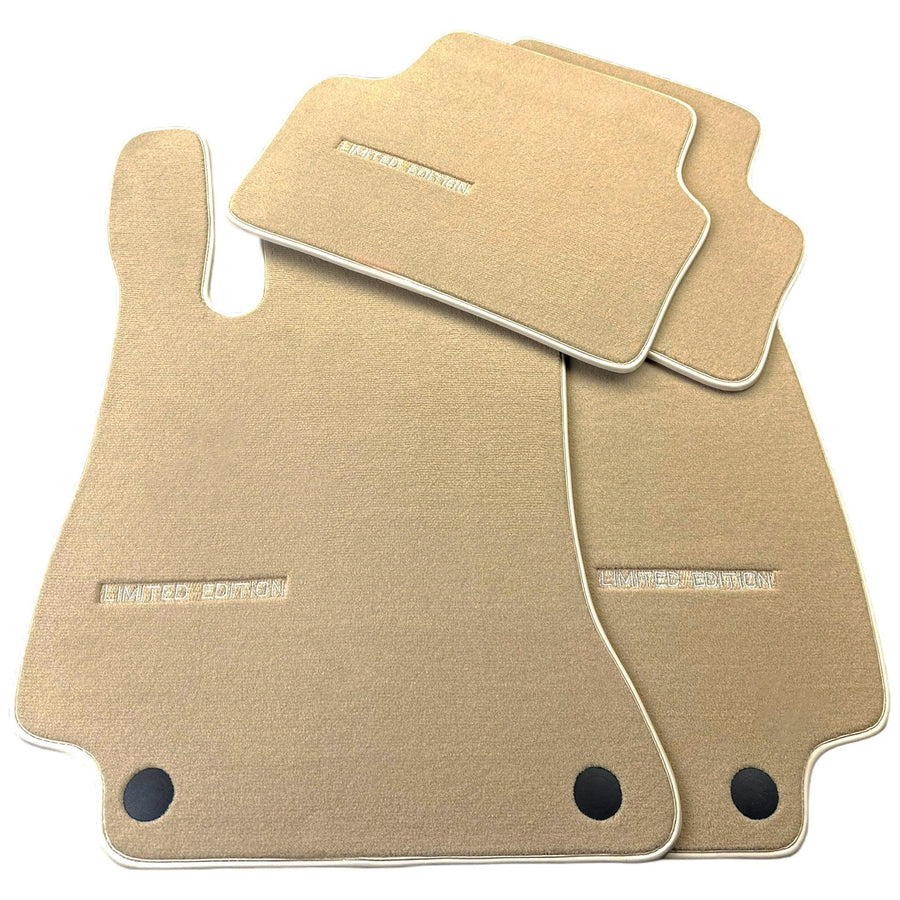 Beige Floor Mats For Mercedes Benz S-Class W126 (1979-1991) | Limited Edition - AutoWin
