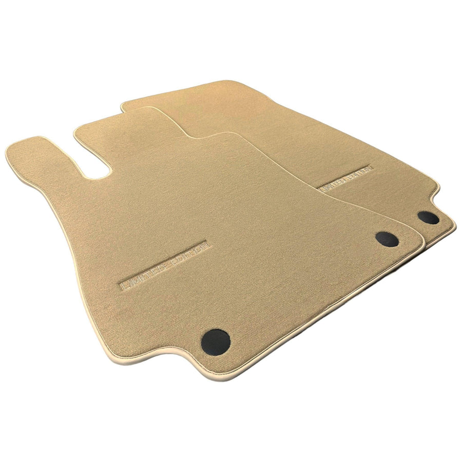 Beige Floor Mats For Mercedes Benz S-Class W126 (1979-1991) | Limited Edition - AutoWin