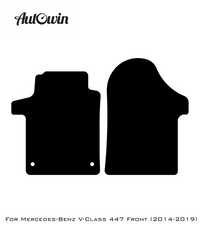 Beige Floor Mats For Mercedes Benz V-Class 447 Front (2014-2019) | Limited Edition - AutoWin