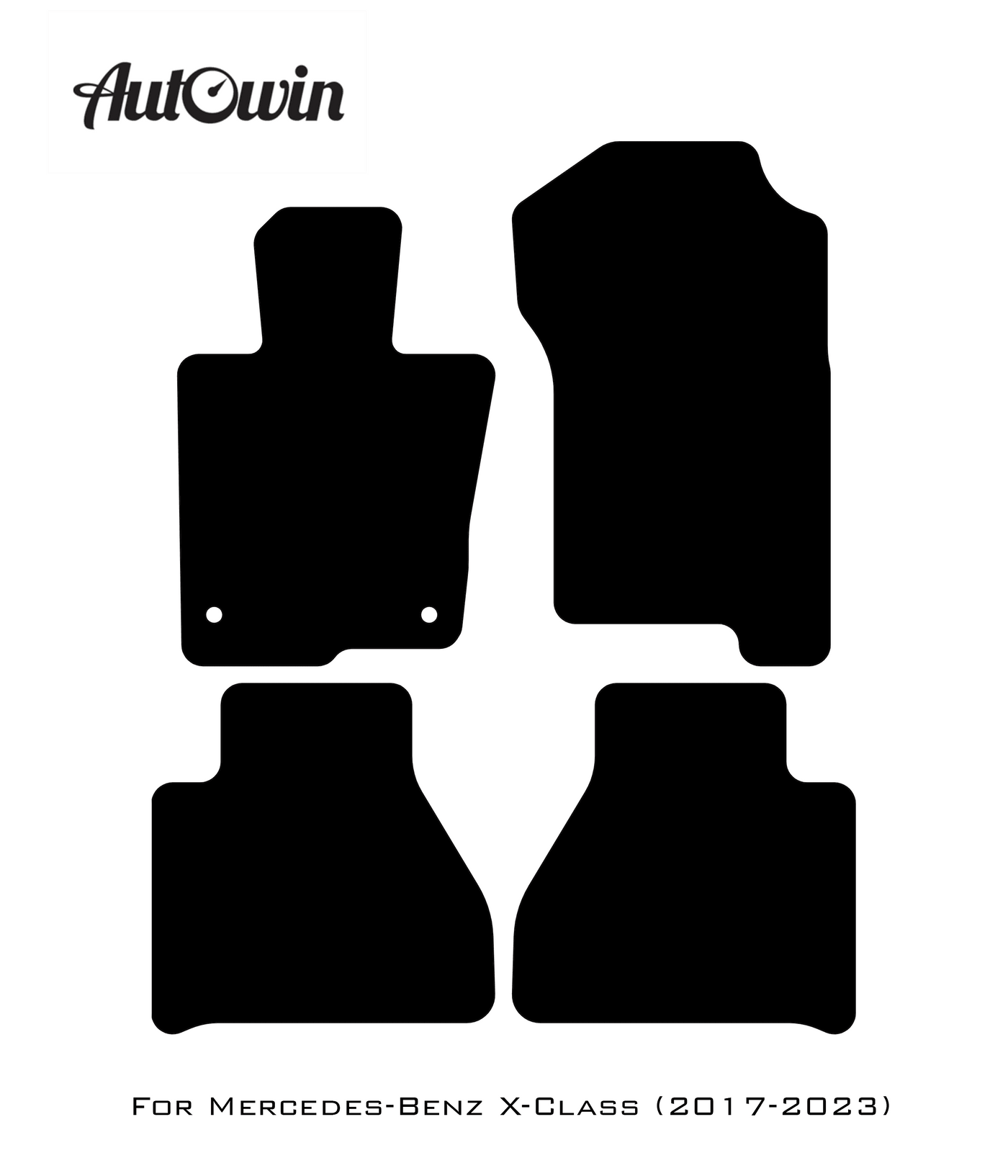 Beige Floor Mats For Mercedes Benz X-Class W470 (2017-2023) | Limited Edition - AutoWin