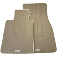 Beige Leather Floor Floor Mats For BMW 3 Series G20 - AutoWin