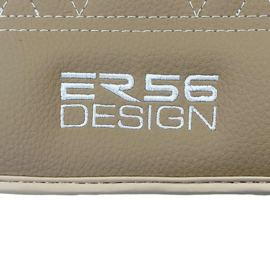 Beige Leather Floor Mats For BMW 3 Series F31 5-doors Wagon - AutoWin
