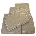Beige Leather Floor Mats For BMW M3 E93 - AutoWin