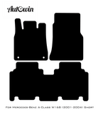 Beige Leather Floor Mats For Mercedes Benz A-Class W168 (2001-2004) | ER56 Design - AutoWin