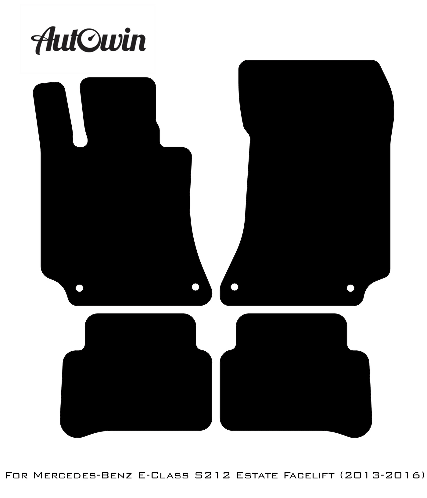 Beige Leather Floor Mats For Mercedes Benz E-Class S212 Estate Facelift (2013-2016) | ER56 Design - AutoWin