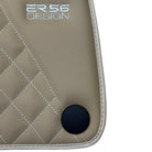 Beige Leather Floor Mats For Mercedes Benz E-Class S213 All Terrain (2020-2023) | ER56 Design - AutoWin