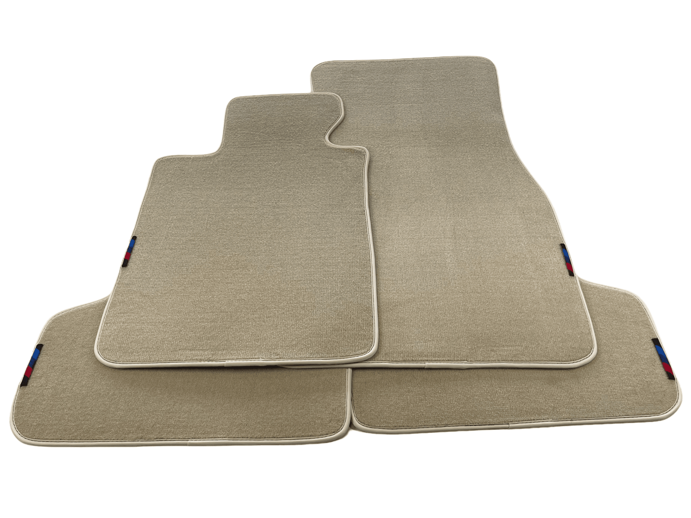 Beige Mats For BMW M5 E60 With M Package - AutoWin