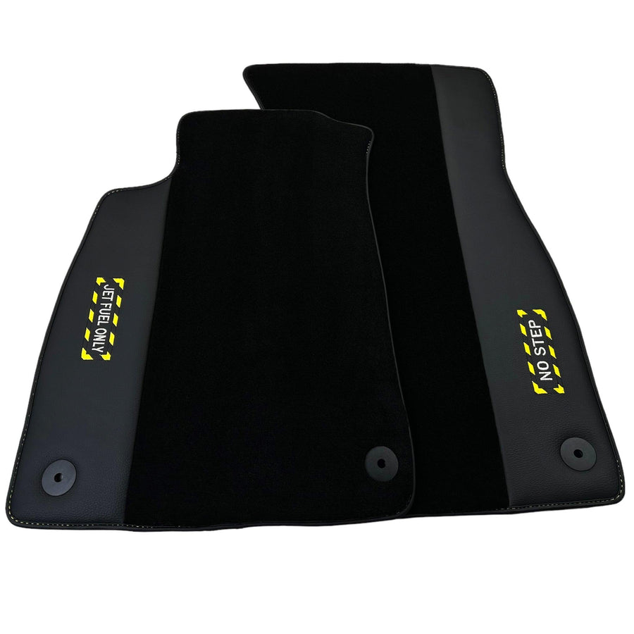Black Floor Mats for Audi A3 - 5-door Sportback (2013-2020) | Fighter Jet Edition - AutoWin