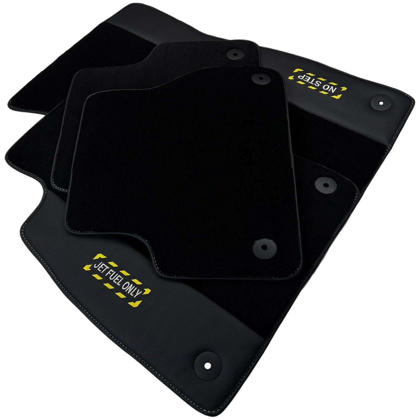 Black Floor Mats for Audi A4 - B6 Avant (2001-2004) | Fighter Jet Edition - AutoWin