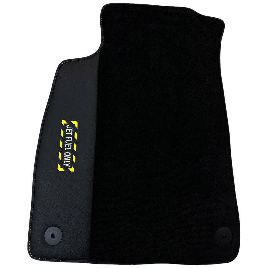 Black Floor Mats for Audi A6 - C7 Sedan (2011-2018) | Fighter Jet Edition - AutoWin
