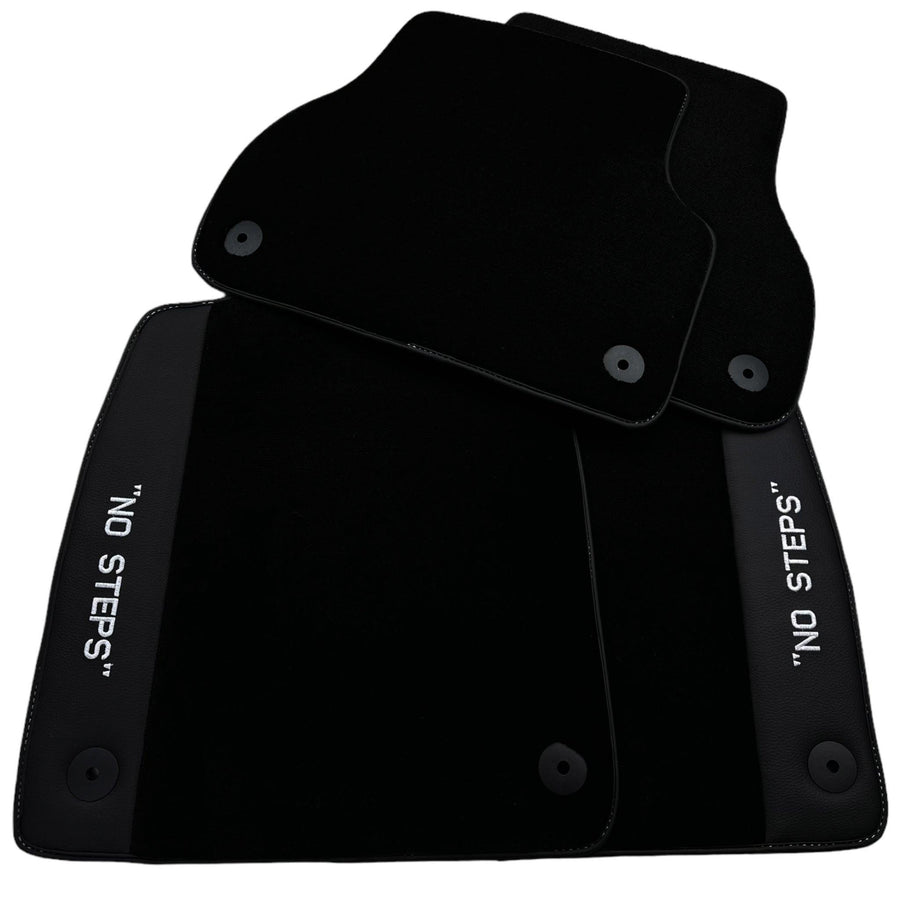 Black Floor Mats for Audi A6 - C8 Allroad Quattro (2019-2023) | No Steps - AutoWin
