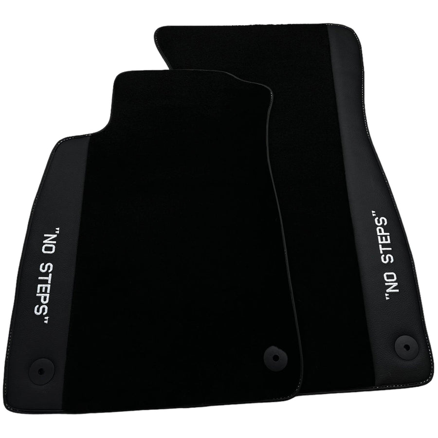 Black Floor Mats for Audi A6 - C8 Allroad Quattro (2019-2023) | No Steps - AutoWin
