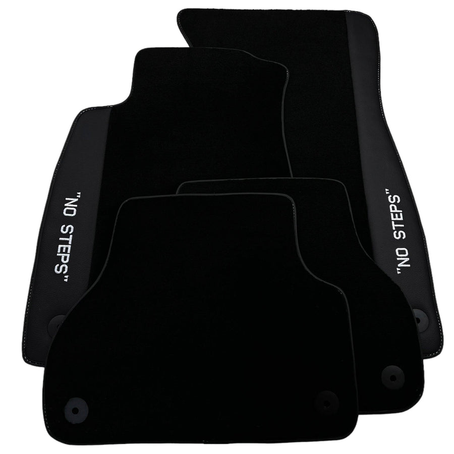 Black Floor Mats for Audi A6 - C8 Allroad Quattro (2019-2023) | No Steps - AutoWin