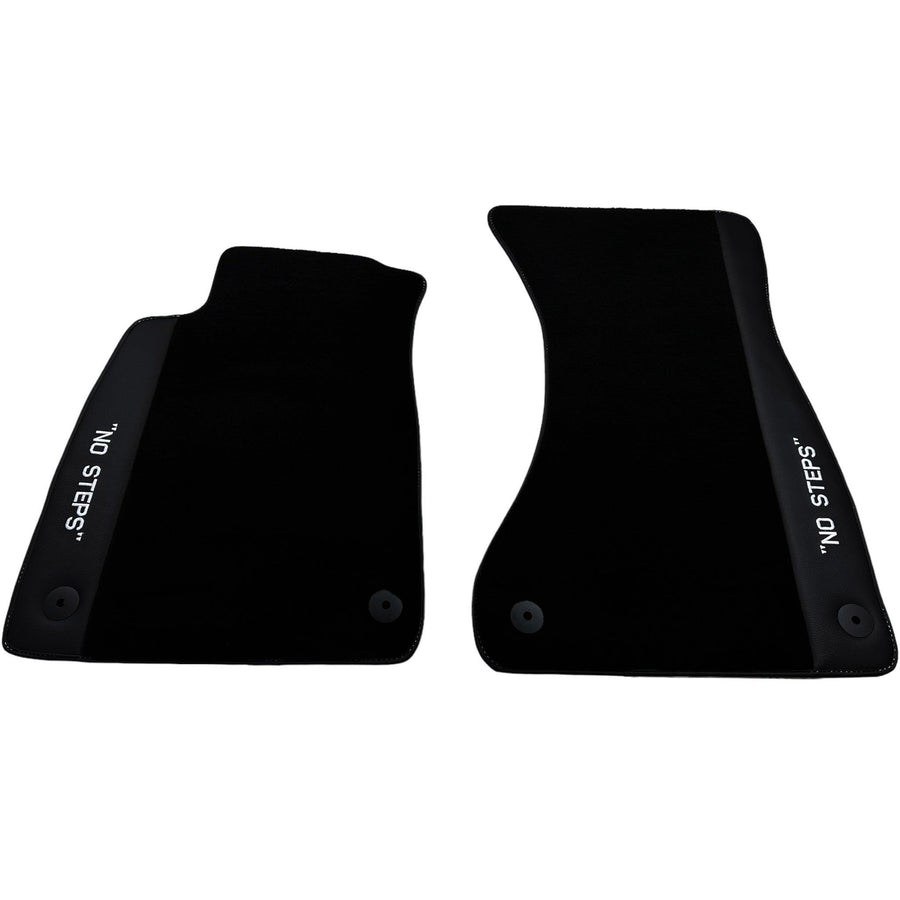 Black Floor Mats for Audi A6 - C8 Allroad Quattro (2019-2023) | No Steps - AutoWin