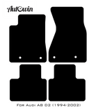 Black Floor Mats for Audi A8 D2 (1994-2002) | Fighter Jet Edition - AutoWin
