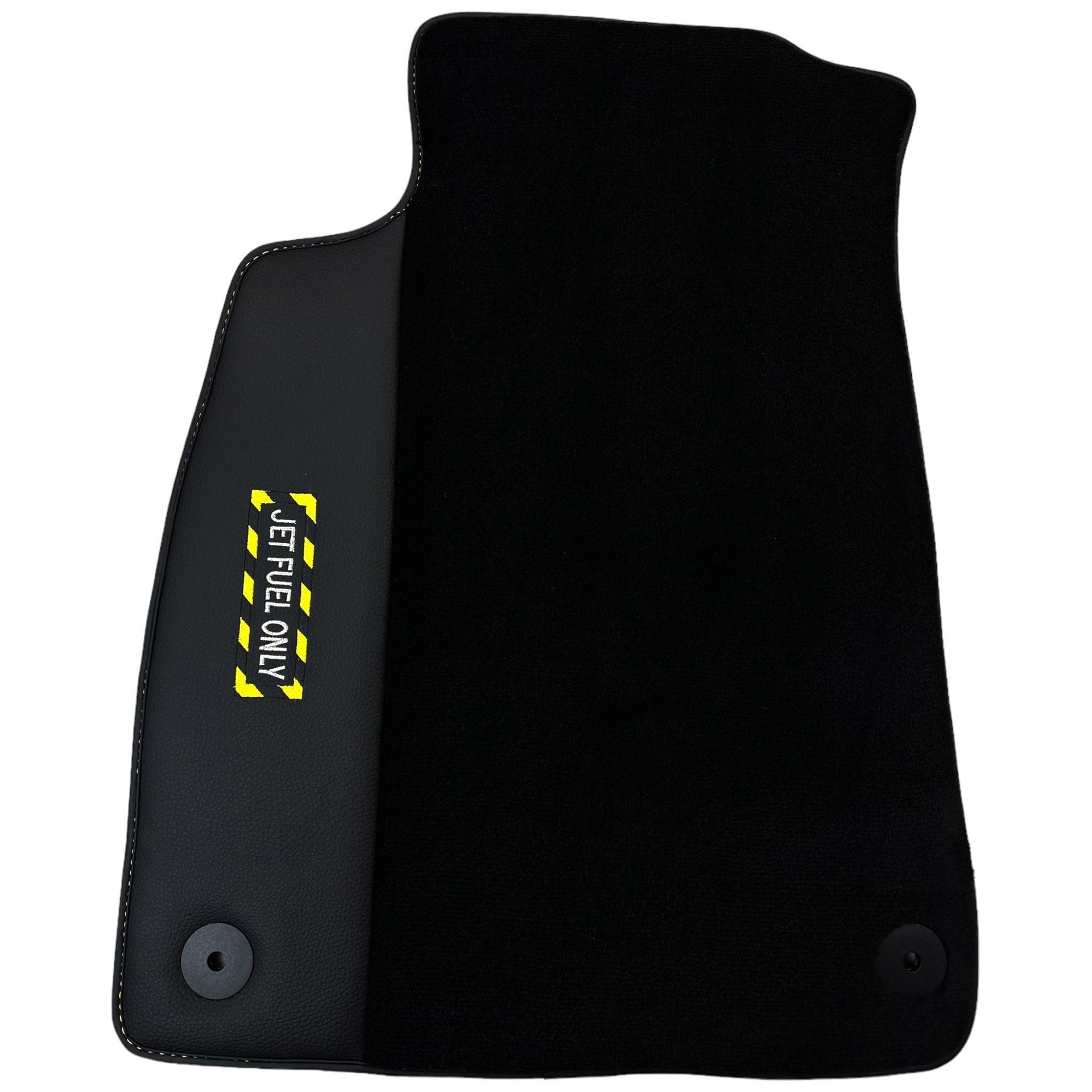 Black Floor Mats for Audi A8 D5 Long (2017-2023) | Fighter Jet Edition - AutoWin