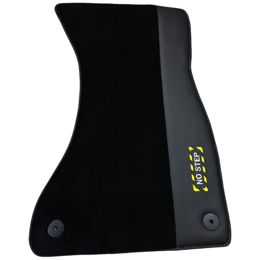 Black Floor Mats for Audi Q7 4M (2015-2019) | Fighter Jet Edition - AutoWin