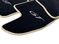 Black Floor Mats For Bentley Continental GT 2003–2011 With Beige Trim - AutoWin