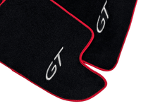 Black Floor Mats For Bentley Continental GT 2003–2011 With Red Trim - AutoWin