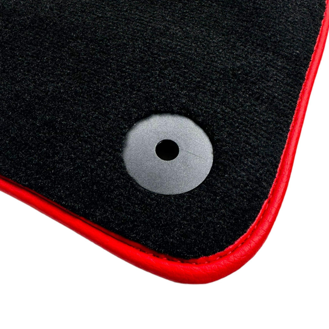 Black Floor Mats for Bentley Flying Spur (2013-2019) with Leather | Red Trim - AutoWin