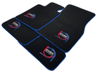 Black Floor Mats For BMW M3 E93 ER56 Design Limited Edition Blue Trim - AutoWin