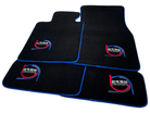 Black Floor Mats For BMW M4 G82 Coupe ER56 Design Limited Edition Blue Trim - AutoWin