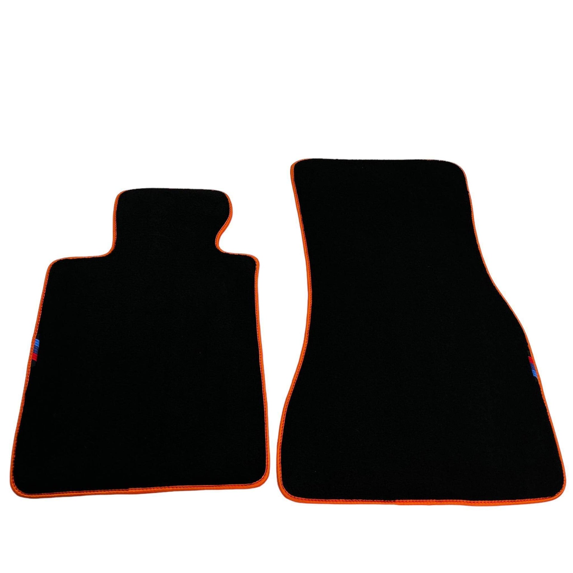 Black Floor Mats For BMW X5 Series E53 | Orange Trim - AutoWin