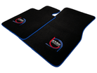 Black Floor Mats For BMW X6M F96 SUV ER56 Design Limited Edition Blue Trim - AutoWin